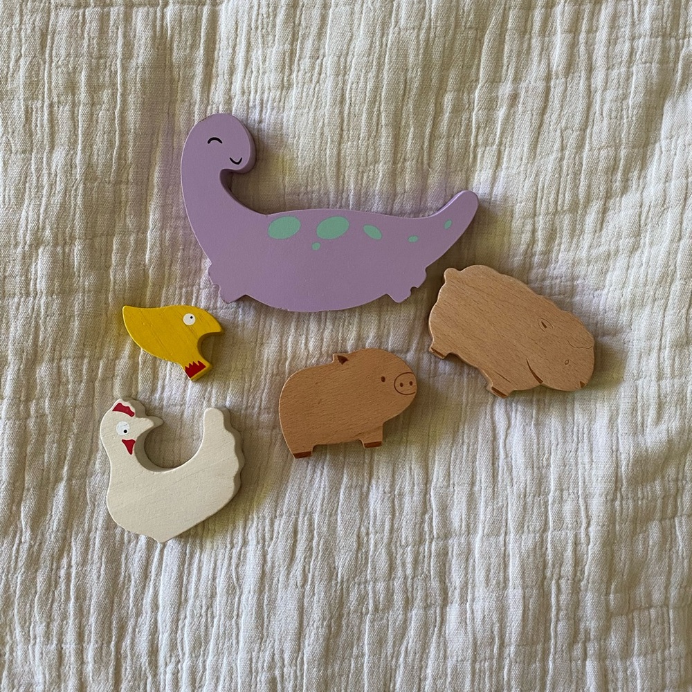 Set of wooden toys